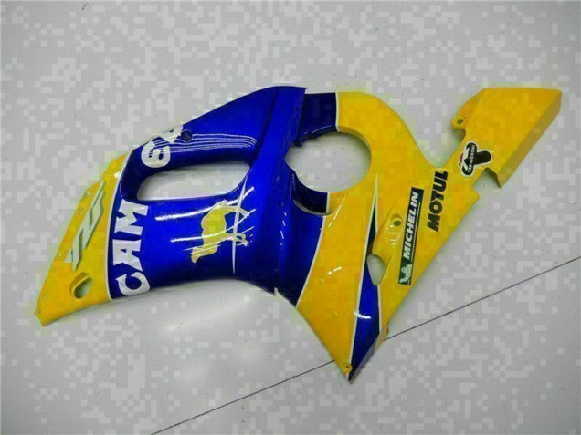 Carenagens Moto Yamaha YZF R6 1998-2002 - Amarelo Azul Branco Camelo Motul