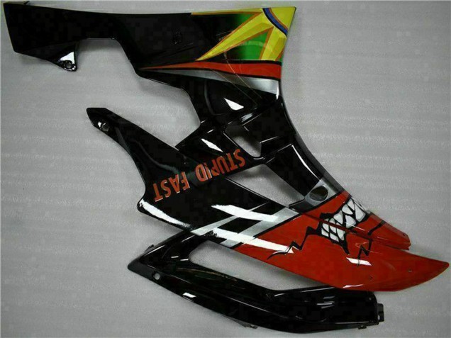 Carenagens Moto Yamaha YZF R6 2006-2007 - Amarelo Azul Vermelho Preto Brilhante Tubarão