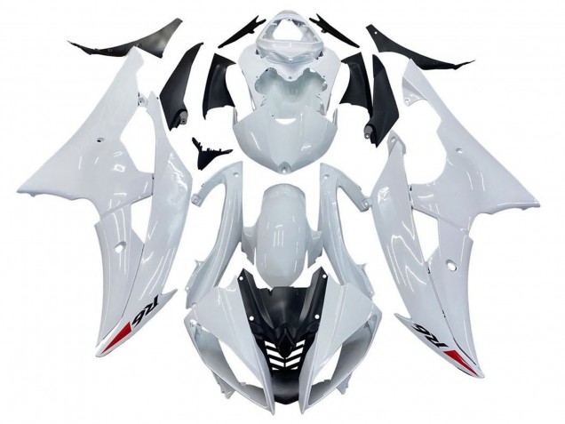 Kits Carenagem Moto Yamaha YZF R6 2008-2016 - Branco Brilhante