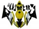 Carenagens Moto Yamaha YZF R6 2008-2016 - Amarelo Branco Preto Brilhante