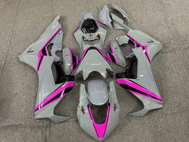 Carenagens Moto Honda CBR1000RR 2017-2023 - Nardo Cinzento Rosa Listra