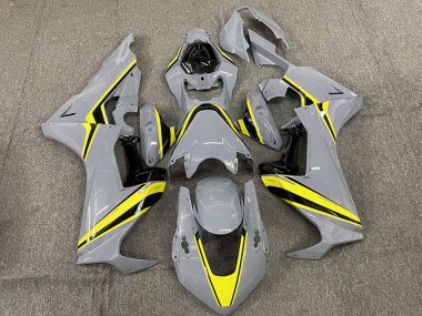 Carenagens Moto Honda CBR1000RR 2017-2023 - Nardo Cinzento Amarelo Listra