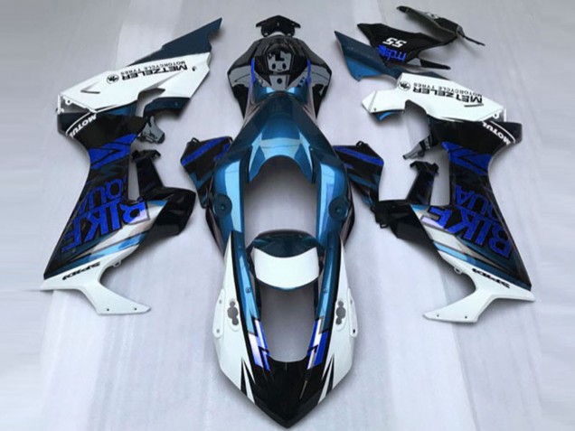 Carenagem Moto Honda CBR1000RR 2017-2023 - Branco Azul Preto Brilhante