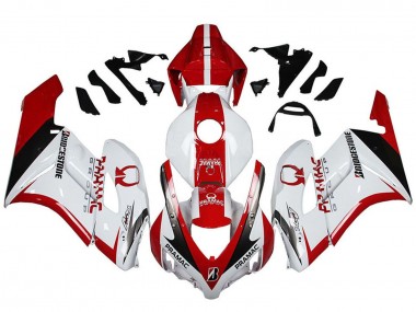 Carenagens Moto Honda CBR1000RR 2004-2005 - Branco Vermelho Preto Brilhante Pramac Bridgestone