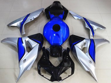 Carenagens Moto Honda CBR1000RR 2006-2007 - Prata Azul Preto Brilhante