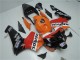 Kits Carenagem Moto Honda CBR600RR 2003-2004 - Laranja Branco Vermelho Preto Brilhante Repsol