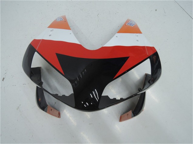 Kits Carenagem Moto Honda CBR600RR 2003-2004 - Laranja Branco Vermelho Preto Brilhante Repsol