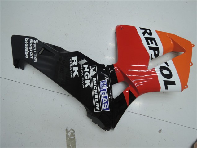 Kits Carenagem Moto Honda CBR600RR 2003-2004 - Laranja Branco Vermelho Preto Brilhante Repsol