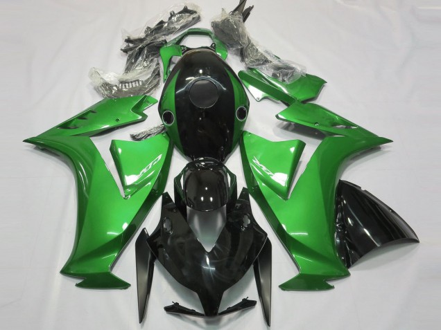 Carenagem Moto Honda CBR1000RR 2012-2016 - Verde Preto Brilhante