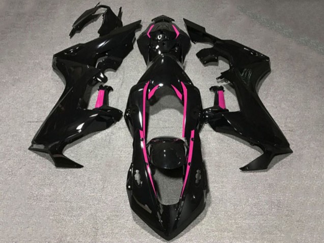 Carenagens Moto Honda CBR1000RR 2017-2023 - Preto Brilhante Rosa Linha