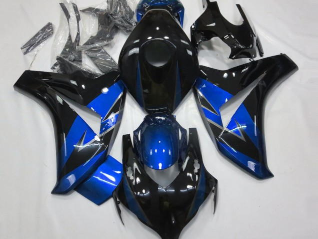 Carenagens Moto Honda CBR1000RR 2008-2011 - Azul Preto Brilhante