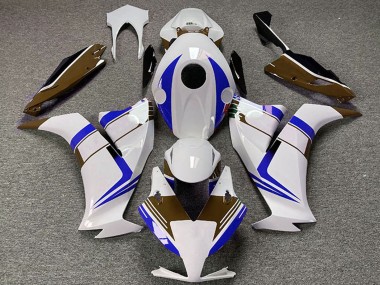 Carenagens Moto Honda CBR1000RR 2012-2016 - Branco Azul Brown