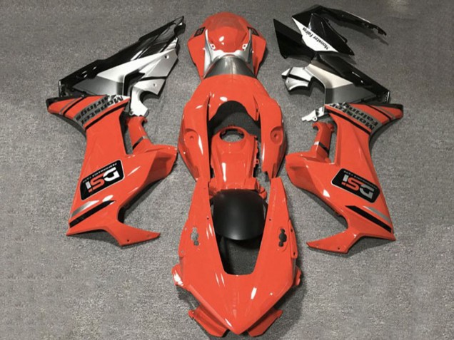 Carenagens Moto Honda CBR1000RR 2017-2024 - Laranja Branco Prata Preto Brilhante DSI