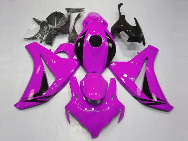 Carenagens Moto Honda CBR1000RR 2008-2011 - Rosa Preto Brilhante OEM Estilo