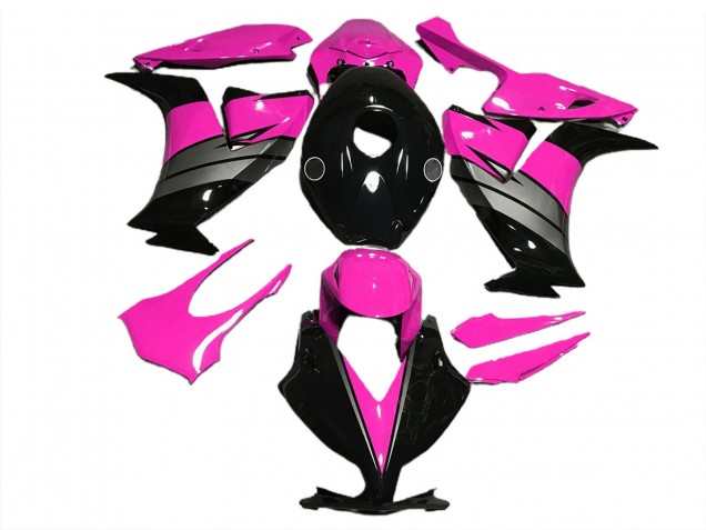 Carenagens Moto Honda CBR1000RR 2012-2016 - Rosa Cinzento Preto Brilhante