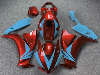 Carenagens Moto Honda CBR1000RR 2012-2016 - Vermelho Azul Claro