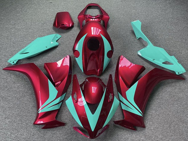 Carenagens Moto Honda CBR1000RR 2012-2016 - Vermelho Azul Petróleo