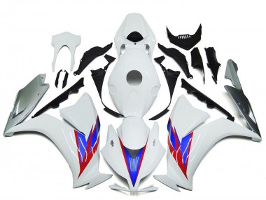 Carenagens Moto Honda CBR1000RR 2012-2016 - Branco Azul Vermelho Prata