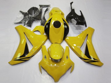 Carenagens Moto Honda CBR1000RR 2008-2011 - Amarelo Preto Brilhante OEM Estilo