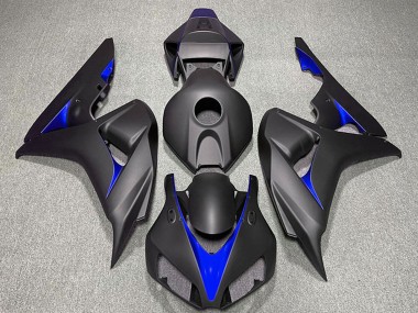 Carenagens Moto Honda CBR1000RR 2006-2007 - Preto Fosco Azul