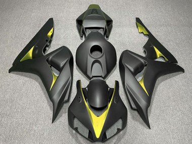 Carenagens Moto Honda CBR1000RR 2006-2007 - Preto Fosco Amarelo
