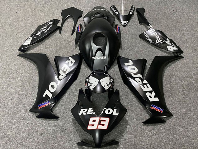 Carenagens Moto Honda CBR1000RR 2012-2016 - Preto Fosco Branco Repsol HRC 93