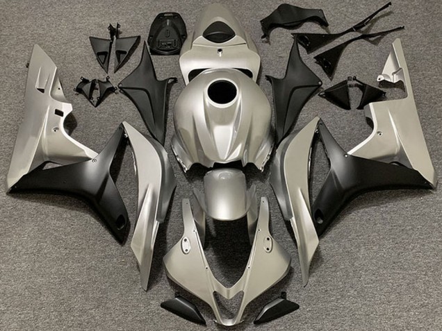 Carenagens Moto Honda CBR1000RR 2006-2007 - Prata Preto Fosco