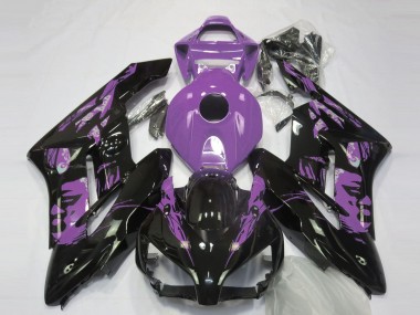 Carenagens Moto Honda CBR1000RR 2004-2005 - Roxo Claro Preto Brilhante Le Mis