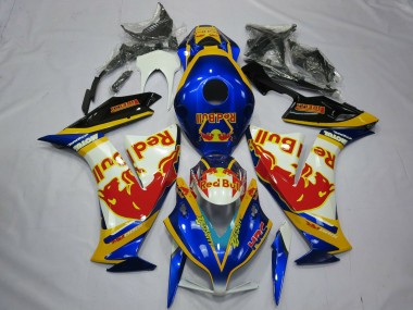 Carenagens Moto Honda CBR1000RR 2012-2016 - Branco Azul Amarelo Red Bull