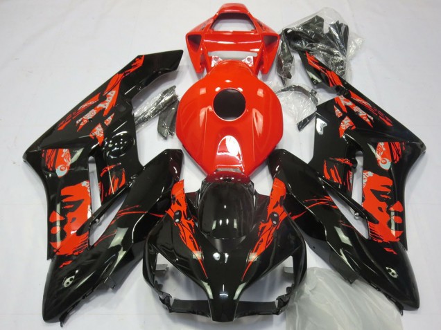 Carenagens Moto Honda CBR1000RR 2004-2005 - Vermelho Preto Brilhante Le Mis