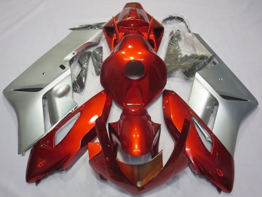 Carenagens Moto Honda CBR1000RR 2004-2005 - Prata Vermelho