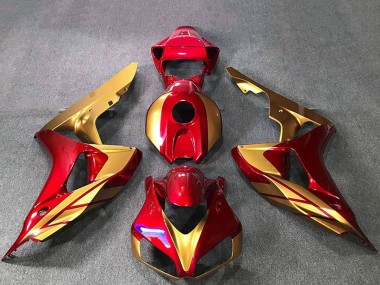 Carenagens Moto Honda CBR1000RR 2006-2007 - Ouro Vermelho