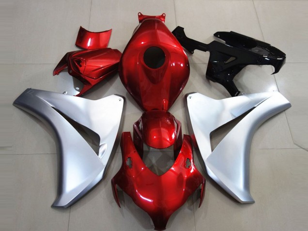 Carenagens Moto Honda CBR1000RR 2008-2011 - Prata Vermelho