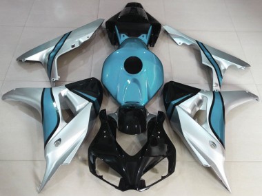 Carenagens Moto Honda CBR1000RR 2006-2007 - Prata Azul Claro Preto Brilhante