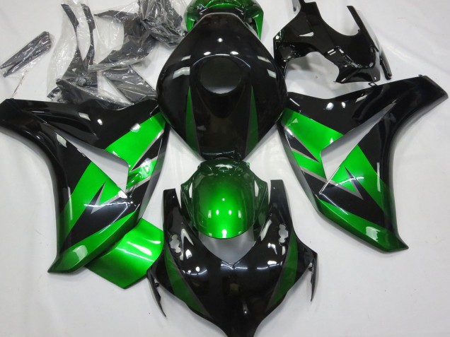 Carenagens Moto Honda CBR1000RR 2008-2011 - Verde Preto Brilhante