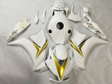 Carenagens Moto Honda CBR1000RR 2012-2016 - Branco Ouro