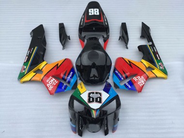 Carenagens Moto Honda CBR600RR 2005-2006 - Preto Vermelho 86