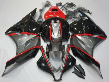 Carenagens Moto Honda CBR600RR 2009-2012 - Vermelho Cinzento Preto Brilhante