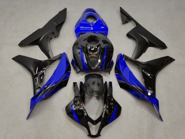 Carenagem Moto Honda CBR600RR 2007-2008 - Azul Preto Brilhante