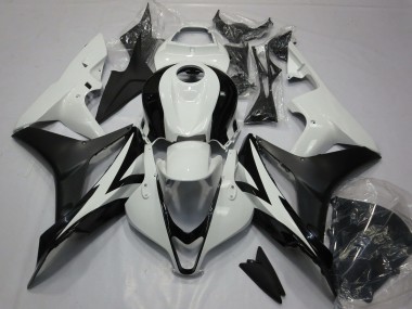 Kits Carenagem Moto Honda CBR600RR 2007-2008 - Branco Preto Fosco