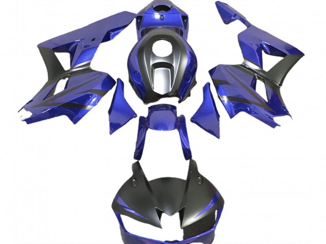 Carenagens Moto Honda CBR600RR 2013-2023 - Azul Preto Fosco