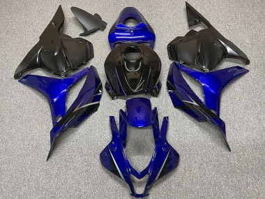 Carenagens Moto Honda CBR600RR 2009-2012 - Azul Preto Brilhante OEM Estilo