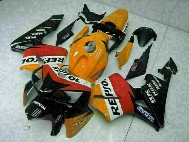 Carenagens Moto Honda CBR600RR 2005-2006 - Laranja Branco Vermelho Preto Repsol