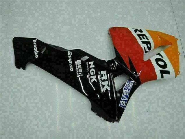 Carenagens Moto Honda CBR600RR 2005-2006 - Laranja Branco Vermelho Preto Repsol