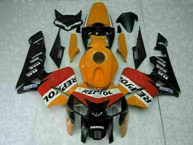 Carenagens Moto Honda CBR600RR 2005-2006 - Laranja Branco Vermelho Preto Repsol