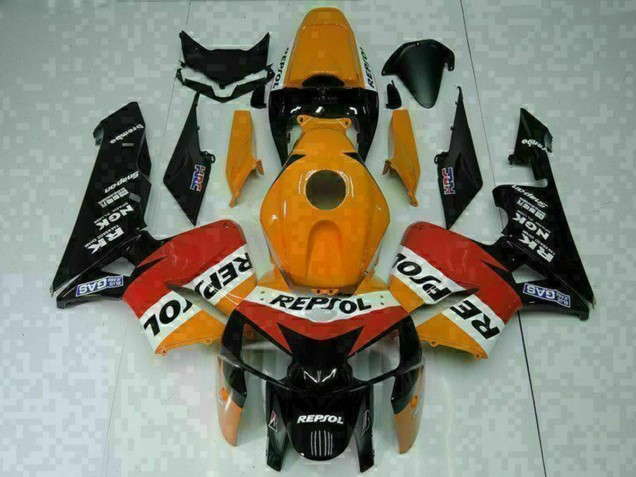 Carenagens Moto Honda CBR600RR 2005-2006 - Laranja Branco Vermelho Preto Repsol