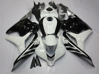 Carenagens Moto Honda CBR600RR 2009-2012 - Branco Preto Brilhante
