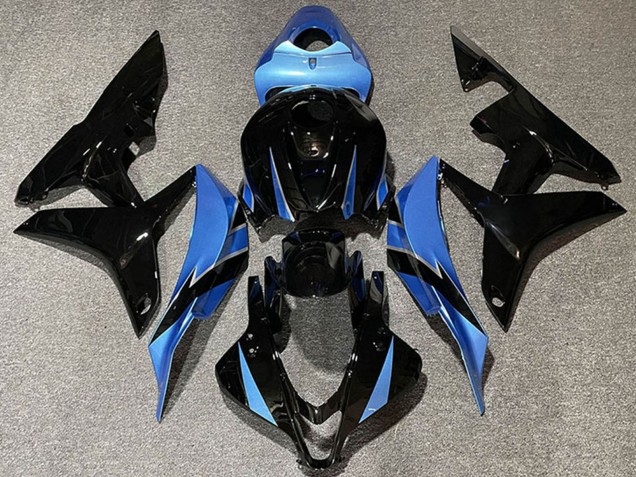 Carenagens Moto Honda CBR600RR 2007-2008 - Azul Claro Preto Brilhante