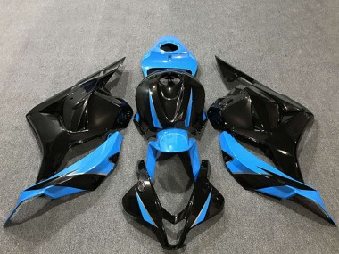 Carenagens Moto Honda CBR600RR 2009-2012 - Azul Celeste Preto Brilhante