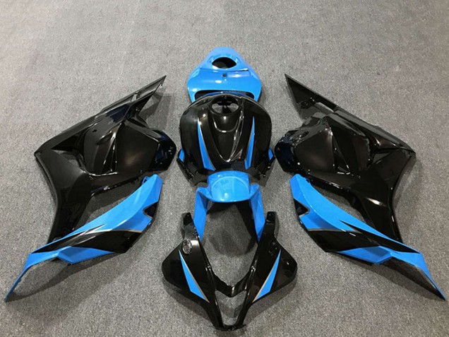 Carenagens Moto Honda CBR600RR 2009-2012 - Azul Celeste Preto Brilhante